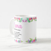 花母の日の定義ナナへの贈り物 コーヒーマグカップ (正面左)