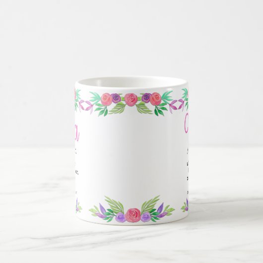 花母の日の定義ナナへの贈り物 コーヒーマグカップ (中央)