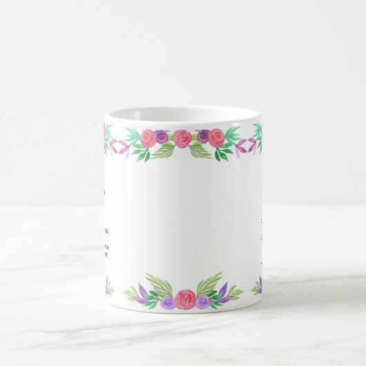 花母の日の定義ミミへの贈り物 コーヒーマグカップ (中央)