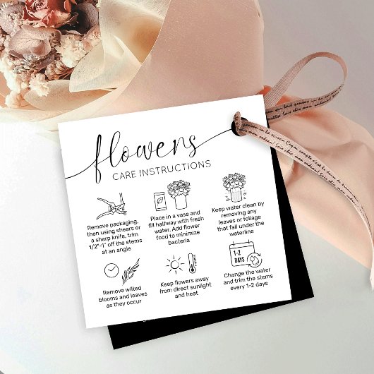 花気にミニマリストロゴフロリストつるラベル フェイバータグ