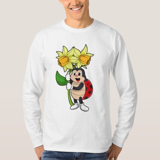 花水仙の花 Tシャツ (正面)