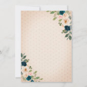 花水玉模様18誕生日 招待状 (裏面)