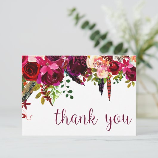 花水色は感謝していしています サンキューカード (スタンド正面)