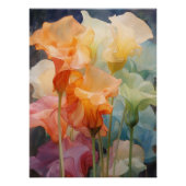 花水色酔いダトゥラエレガントモダン ポスター (正面)