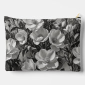 花油絵画グレースケール アクセサリーポーチ (裏面)