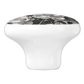 花油絵画グレースケール セラミックノブ (側面)