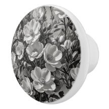 花油絵画グレースケール