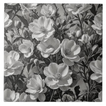 花油絵画グレースケール