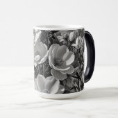 花油絵画グレースケール モーフィングマグカップ (正面右)