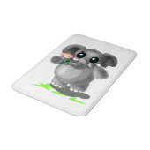 花浴用マット付き小さな象 – あなたの色 バスマット (アングル)