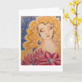 花涙グリーティングカード カード (黄色い花)