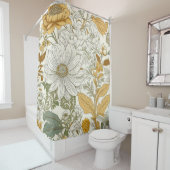 花淡い色の類 シャワーカーテン (インサイチュ)