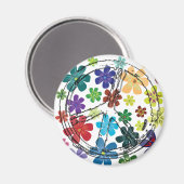 花澄ん付き平和サイン マグネット (正面/裏面)