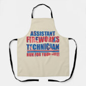 花火おもしろい技師補7月4日 エプロン (正面)
