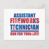 花火おもしろい技師補7月4日 シーズンポストカード (正面)
