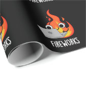 花火おもしろい炎プンダークBG ラッピングペーパー