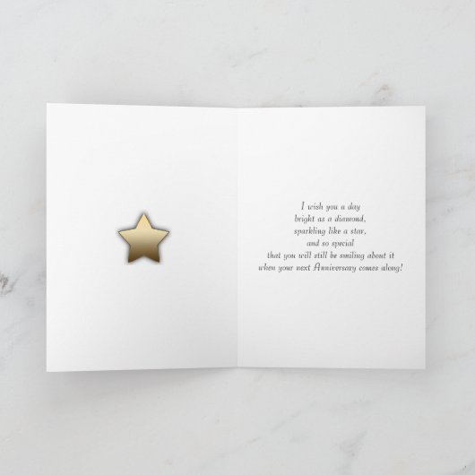 花火および泡との第50記念日 カード (内部)