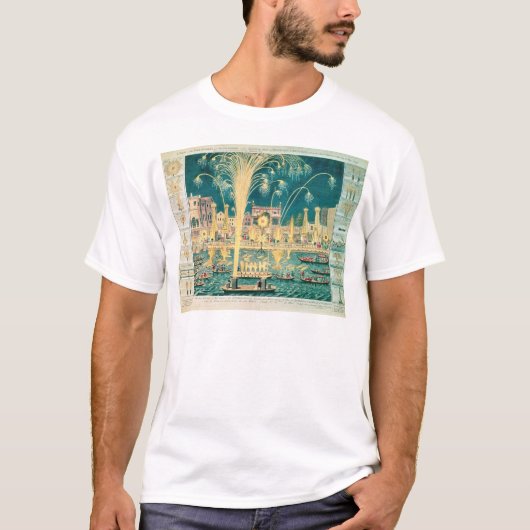 花火および照明の概観 Tシャツ (正面)