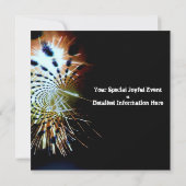 花火お祝い抽象芸術 招待状 (裏面)