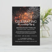 花火お祝い | 葬儀 招待状 (スタンド正面)