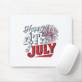 花火がアメリカ独立記念日を祝う マウスパッド (マウス)