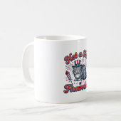 花火が苦手な猫 花火嫌い猫Tシャツ (2)_1 コーヒーマグカップ (正面左)