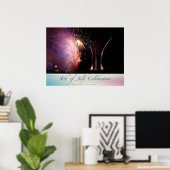 花火きらめく花火 ポスター (ホームオフィス)