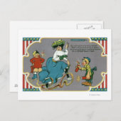 花火で女性をいじめている子供たち ポストカード (正面/裏面)