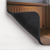 花火で怖がる犬 マウスパッド (コーナー)