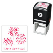 花火で挨拶 #2 謹賀新年 セルフインキングスタンプ (インサイチュ)