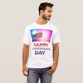 花火で祝おう!独立記念日 Tシャツ (正面フル)