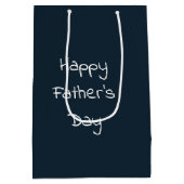 花火とアメリカのフラッグで父の日 ミディアムペーパーバッグ (裏面)