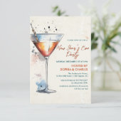 花火とシャンパンの新年会パーティー 招待状 (スタンド正面)