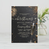 花火とシャンパンホリデーオフィスパーティー 招待状 (スタンド正面)