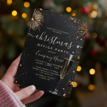 花火とシャンパンホリデーオフィスパーティー