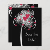 花火とハートの木 Save the Date 発表 セーブザデート (正面/裏面)