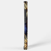 花火とハートの繰り返しパターン SAMSUNG GALAXYケース (右側面)