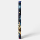 花火とハートの繰り返しパターン SAMSUNG GALAXYケース (左側面)