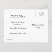 花火とハートのSave the Date ポストカード (裏面)