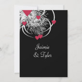 花火とハートツリーリヘアディナー招待状 招待状 (裏面)