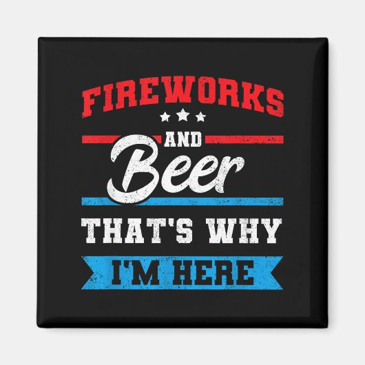 花火とビールがあればいい 4th マグネット (正面)