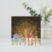 花火とライトギフトボックス年賀状 (スタンド正面)