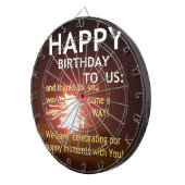 花火と感謝のメッセージでのお祝い ダーツボード (正面右)