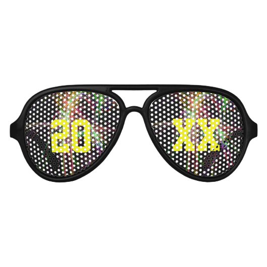 花火と新年のサングラス アビエーターサングラス (正面)