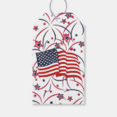 花火と旗 ギフトタグ (正面)