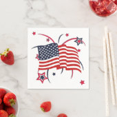 花火と旗 スタンダードカクテルナプキン (インサイチュ)