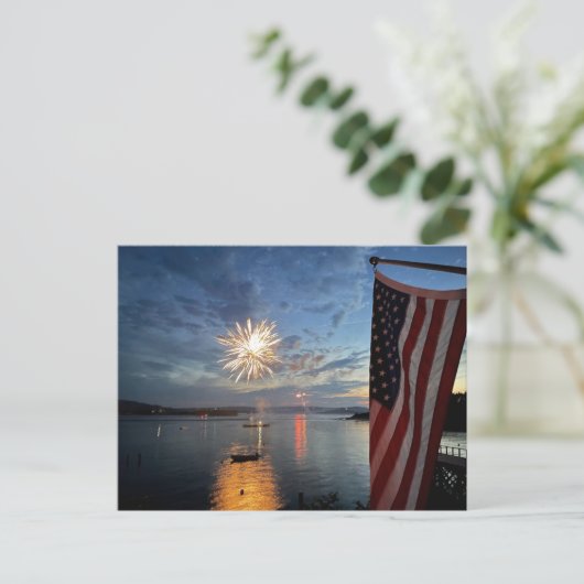 花火と旗！ ポストカード (スタンド正面)