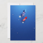 花火と楽しみの独立記念日 招待状 (裏面)