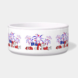 花火と7月4日おめでとう ボウル