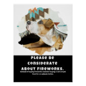 花火に対して思いやりを持って ポスター (正面)